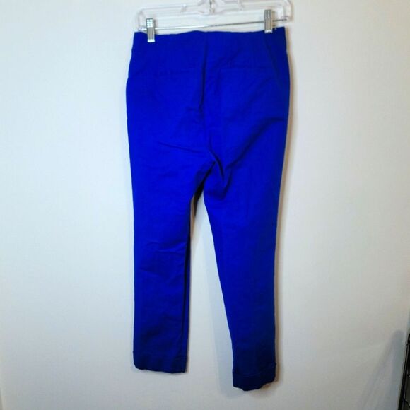 Boden Blue Kensington Turn Up Ankle Cuffed Trouser Pants Size 4 - Picture 6 of 10